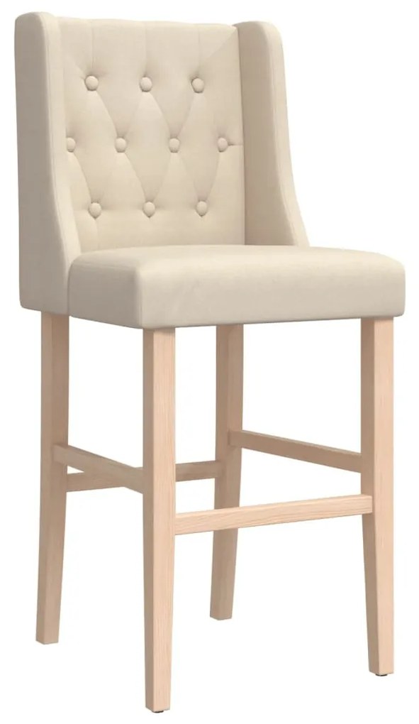 2 db tömör gumifa és szövet bárszék