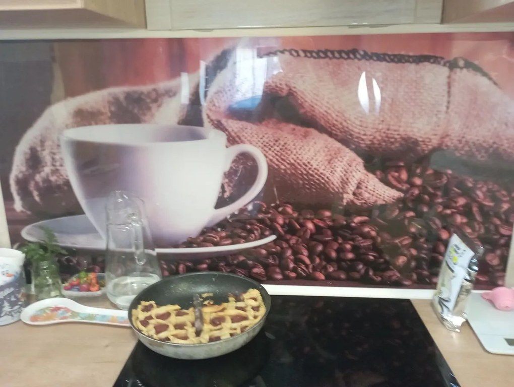 Wallplex falburkoló konyhapanel Kávéscsésze (Méret: Kicsi 60x120)