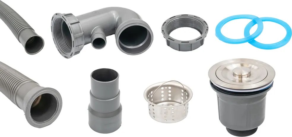 Nia szögletes egy medencés gránit mosogató bézs