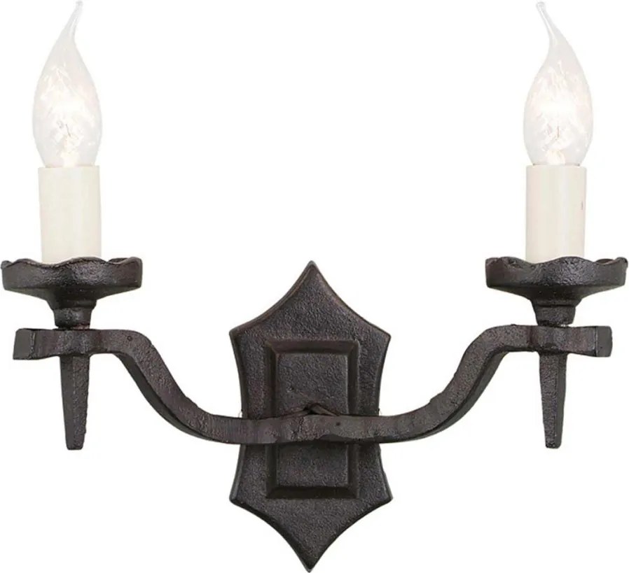 Elstead Lighting RECTORY RY2B-BLACK Fali lámpa 2x60W/E14