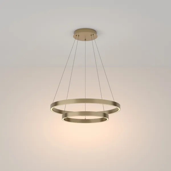 Maytoni MOD058PL-L55BS3K - LED Csillár zsinóron RIM LED/61W/230V átm. 60 cm arany