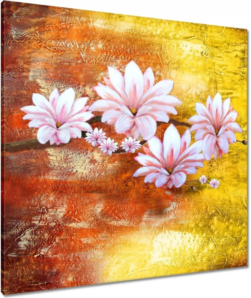 Vászonkép 80x80 Magnólia ág virágok