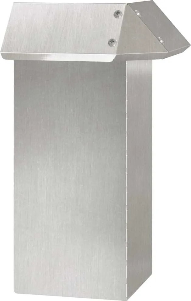 vidaXL Csiga kerítés Ezüst 13,5 x 13,5 x 25 cm Rozsdamentes acél