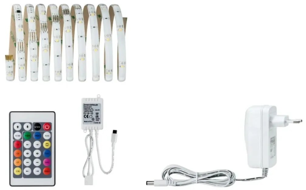 Paulmann 70696 - LED RGBW/8W Dimmelhető szalag DIGITAL 3m 230V + távirányító