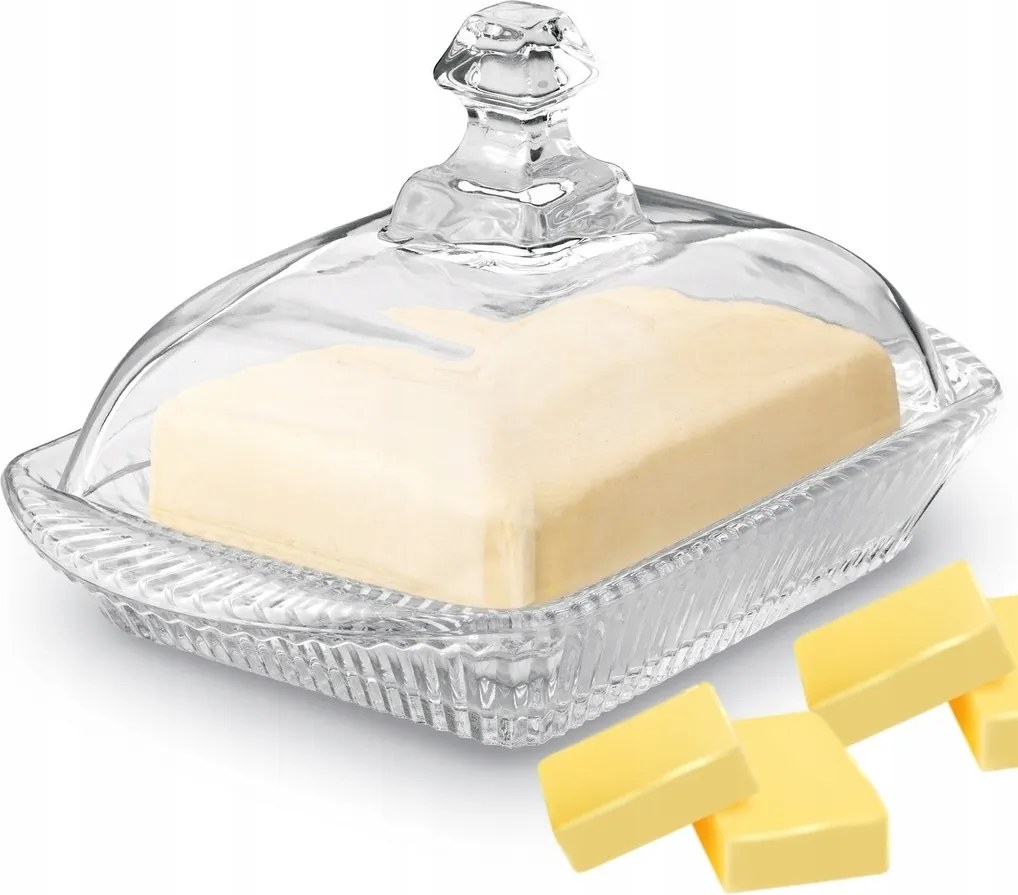 Vajtartó Üveg vajtartó sajt konyhai vajtartó