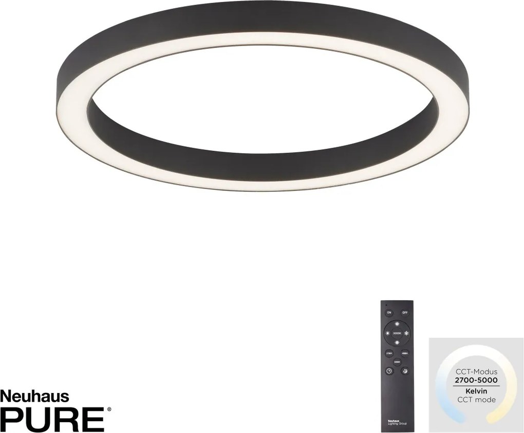 Paul Neuhaus modern mennyezeti lámpa pure-lines antracit pln6309-13