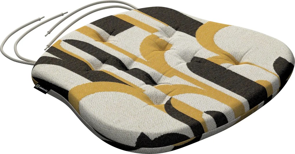 Filip székpárna 41x38 fekete-sárga