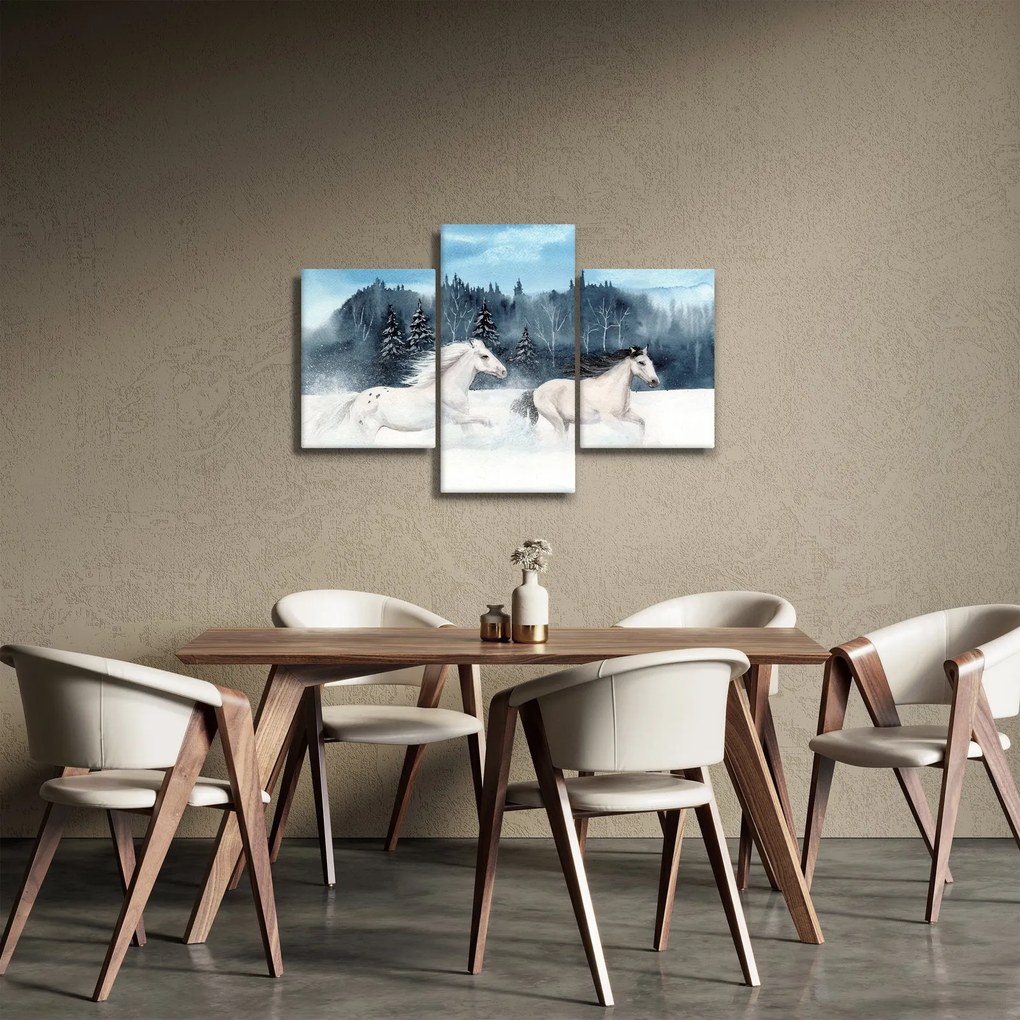 Festett lovak képe (90x60 cm)