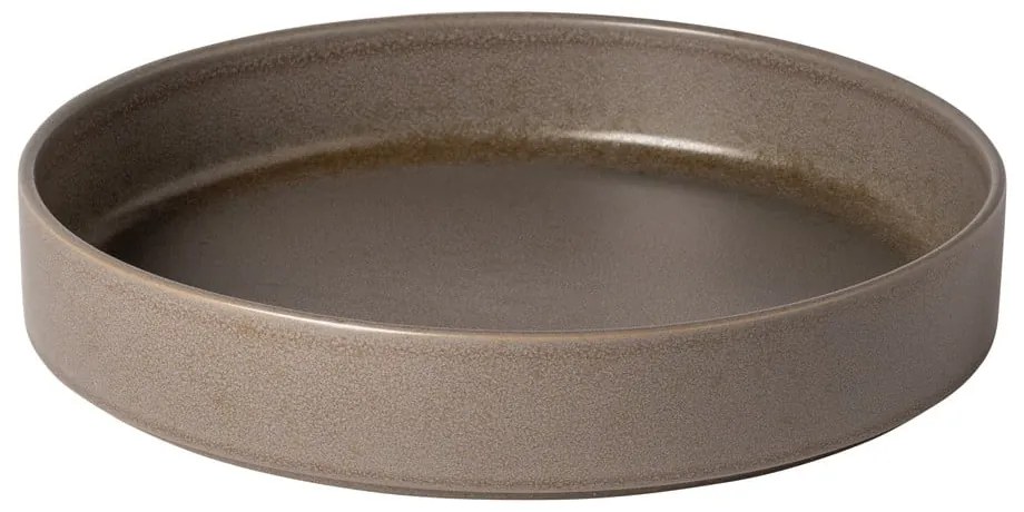 Barna agyagkerámia szervírozó tál Redonda – Costa Nova