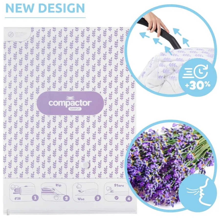 Vákuumzsák készlet 5 db-os Compress Lavender – Compactor