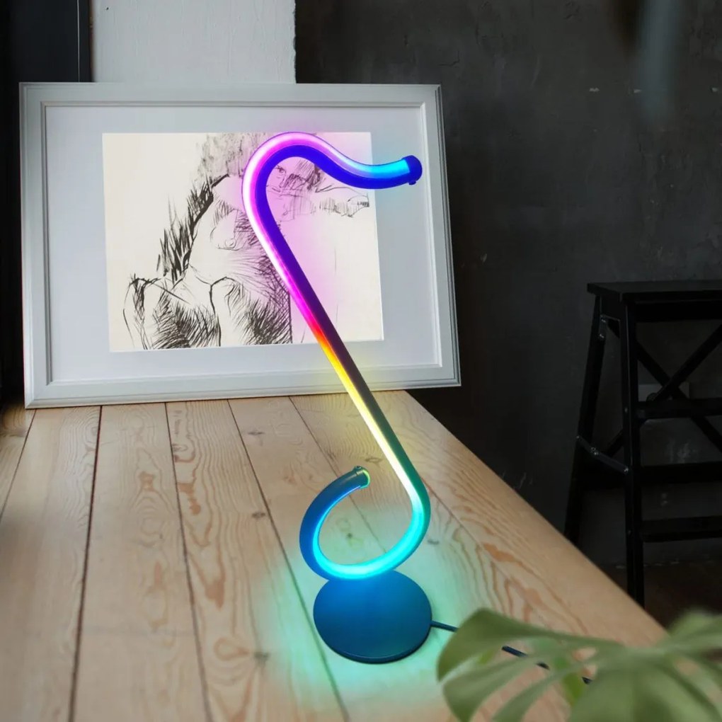 Polux NUTKA 326881 Asztali lámpa 1x15W/LED RGB IP20