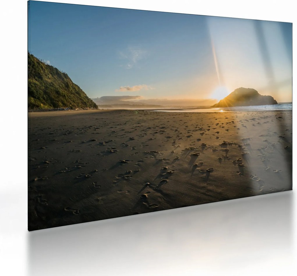 Strand képe (üvegen) (70x50 cm)