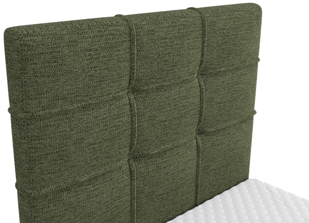 ILANO comfort kárpitozott boxspring ágy, 90x200, aragon 59, balos