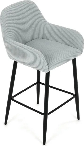 Barová židle, modrá, látka,AUB-V4009 BLUE6