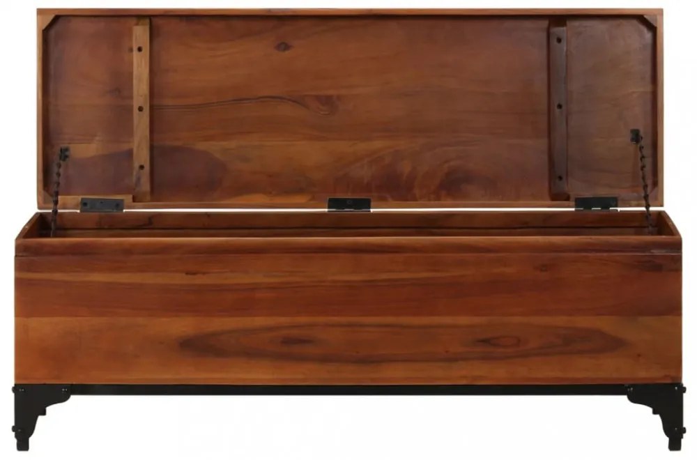 tömör akácfa tárolóláda 110 x 35 x 41 cm