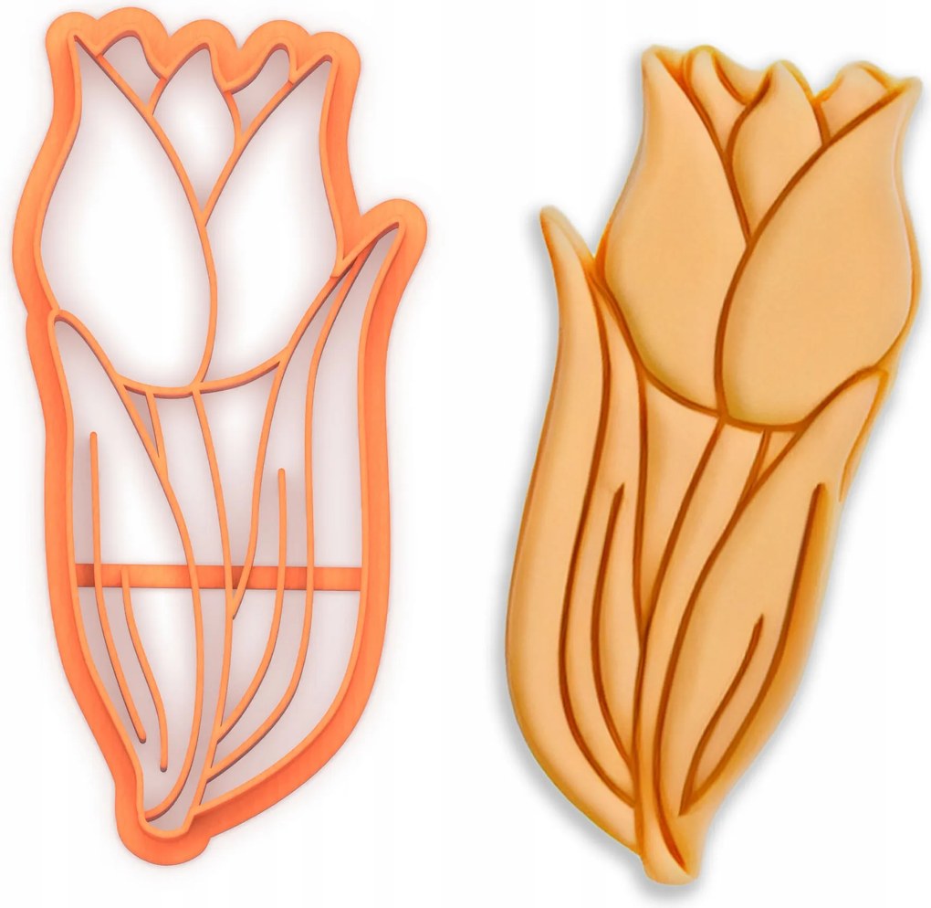 Prémium Kekszlyukasztó Forma Valentin Napi Tulipán Valentin nap