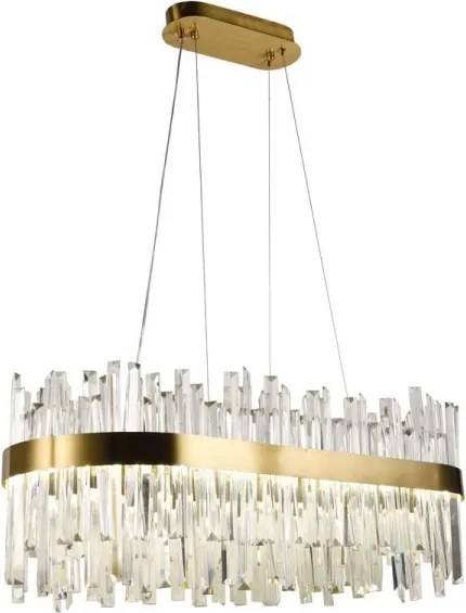 LED állítható fényerejű kristály csillár kábellel LED/90W/230V + DO