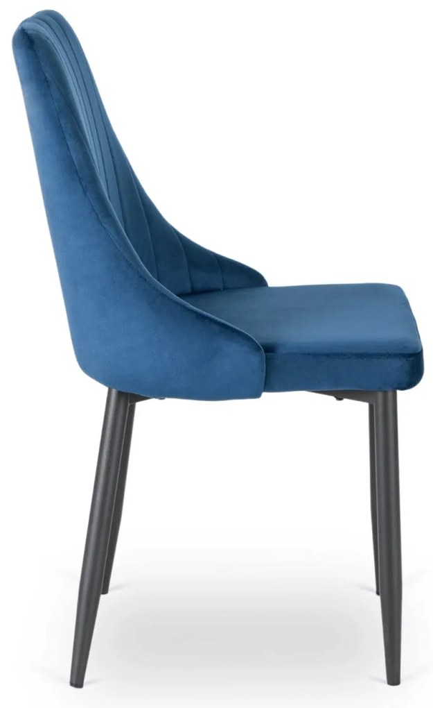 Sötétkék Bársony Étkezőszék. BARI