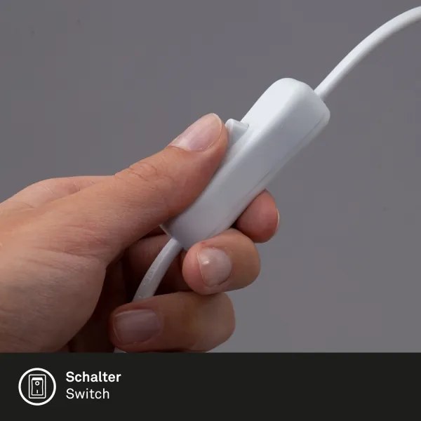 Briloner 2615-016P - LED csipeszes lámpa GRIP LED/2,5W/230V fehér