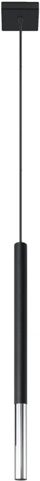 SOLLUX SL-0885 MOZAICA Hengeres Függesztett Lámpa Króm, Fekete G9 IP20