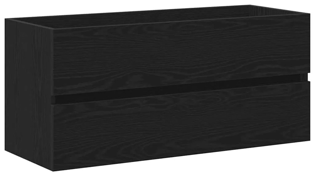 Fekete tölgy forgácslap mosdószekrény 100 x 38,5 x 45 cm