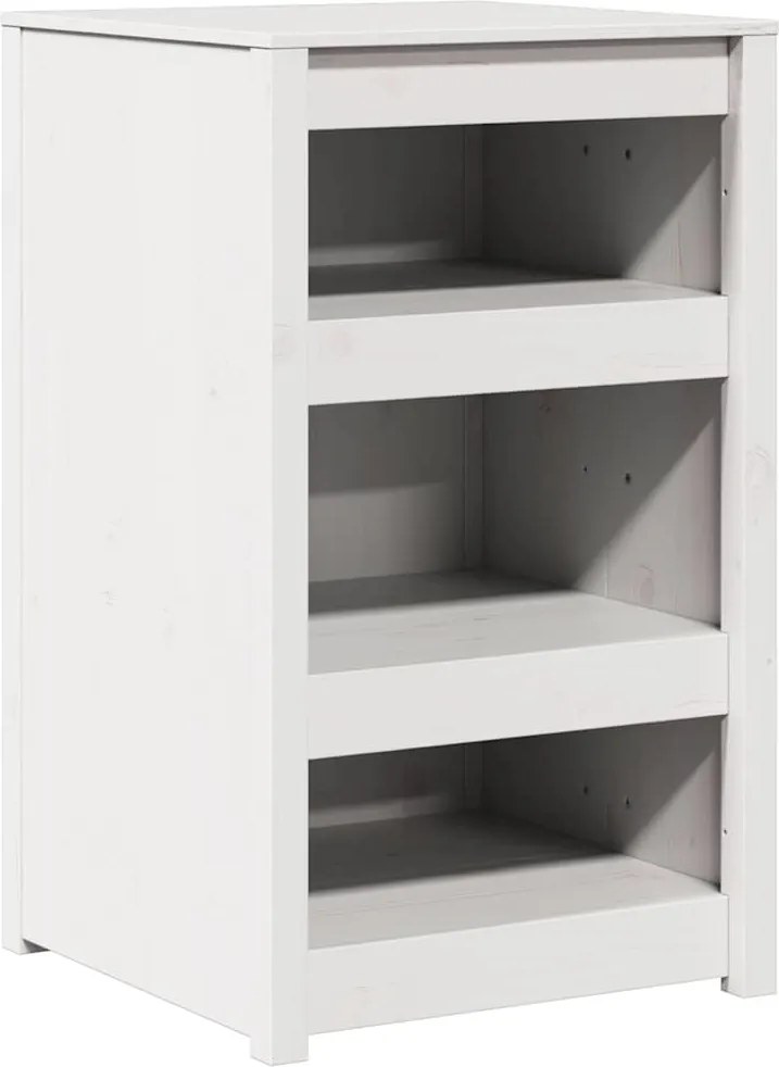 vidaXL Konyhaszekrény polcokkal Fehér 55 x 55 x 92 cm Tömör fenyőfa