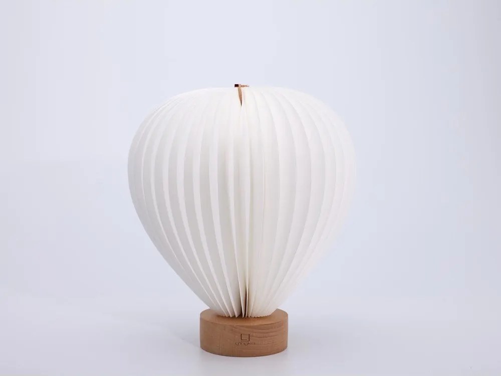 Fehér LED dimmelhető asztali lámpa papír búrával (magasság 20 cm) Aeris – Gingko