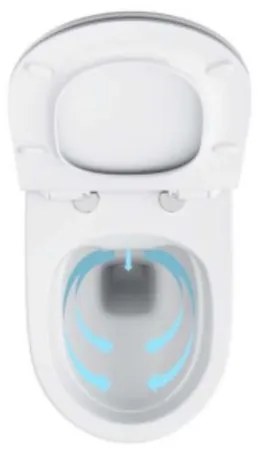 Ravak X01860 - Falra szerelhető perem nélküli WC VITA kerámia/fehér