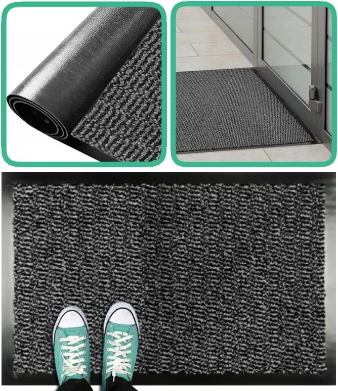 Lábtörlő Bejárati Szőnyeg Kültéri Padlóra 80x120