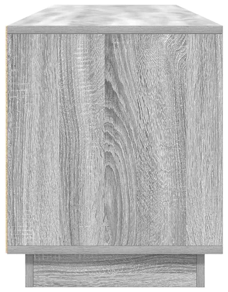 szürke sonoma színű TV-szekrény LED-lámpákkal 193,5x41x50 cm