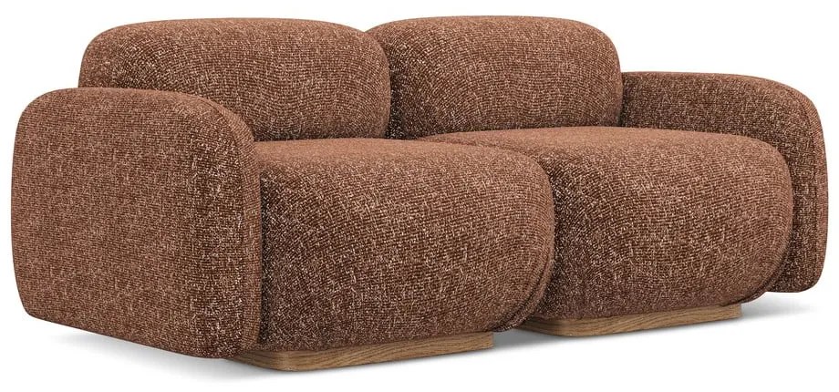 Narancssárga-barna moduláris kanapé 190 cm Ailani – Makamii