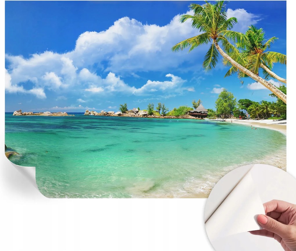 Modern öntapadós fali fotótapéta Trópusi paradicsom 208x146 cm