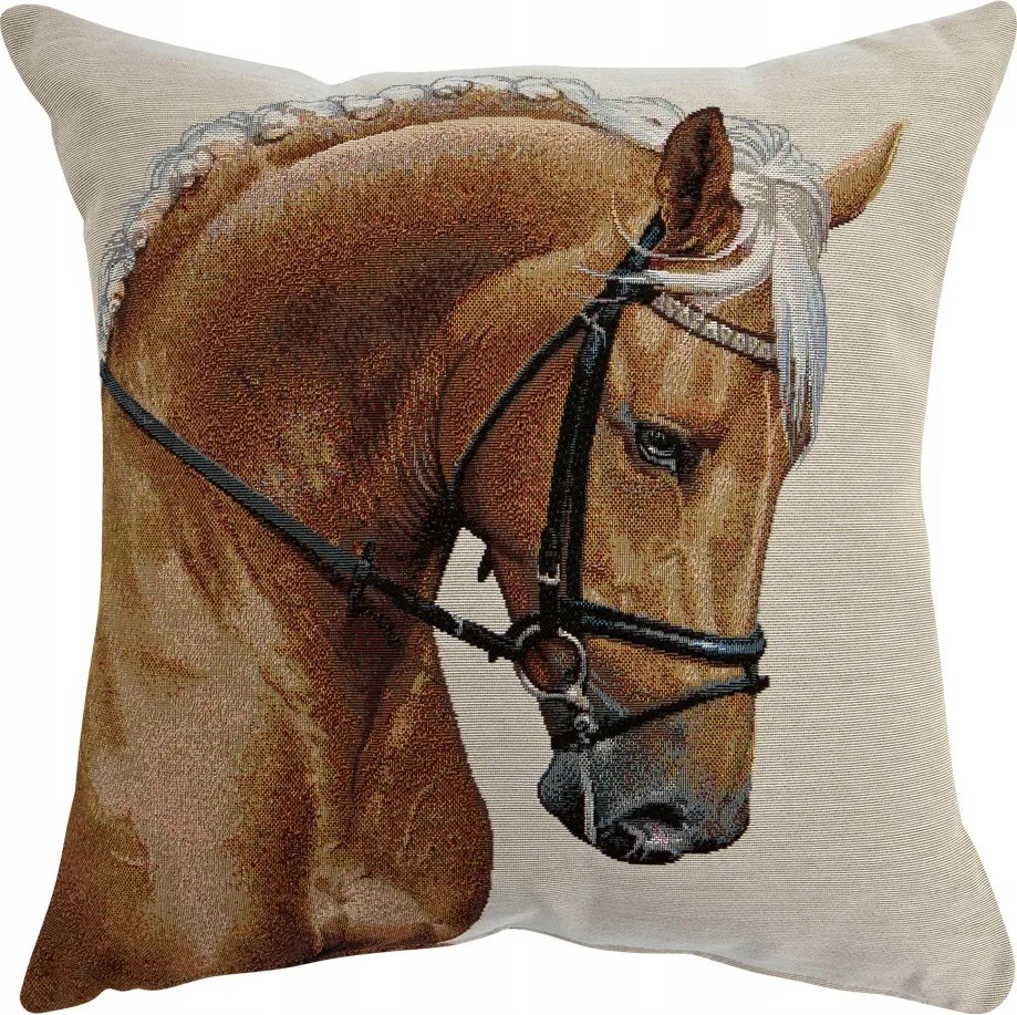 Dekoratív párnahuzat 45x45 cm Ló