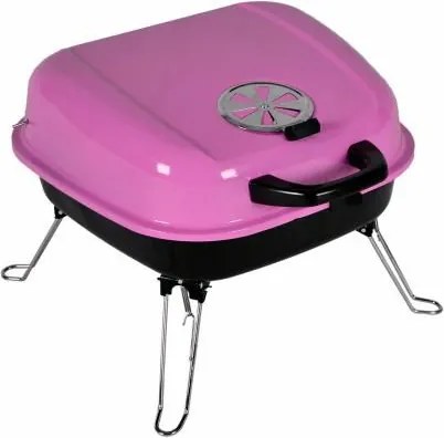 Faszenes hordozható grillsütő Garth BBQ Pink