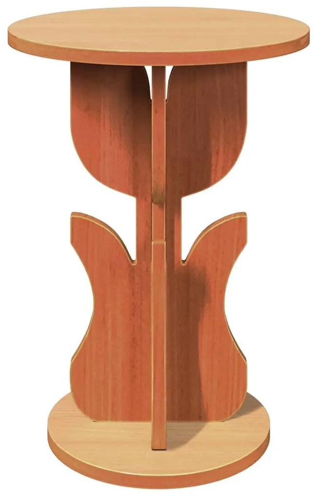 Oldal asztal Viaszbarna 39.5 x 39.5 x 53.5 cm Tömör fenyőfa