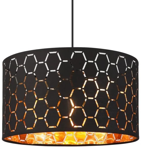 ULLE kábeles függőlámpa 1xE27/15W/230V fekete