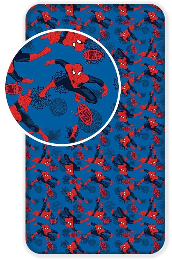 Spiderman pamut gyereklepedő, 90 x 200 cm - Jerry Fabrics