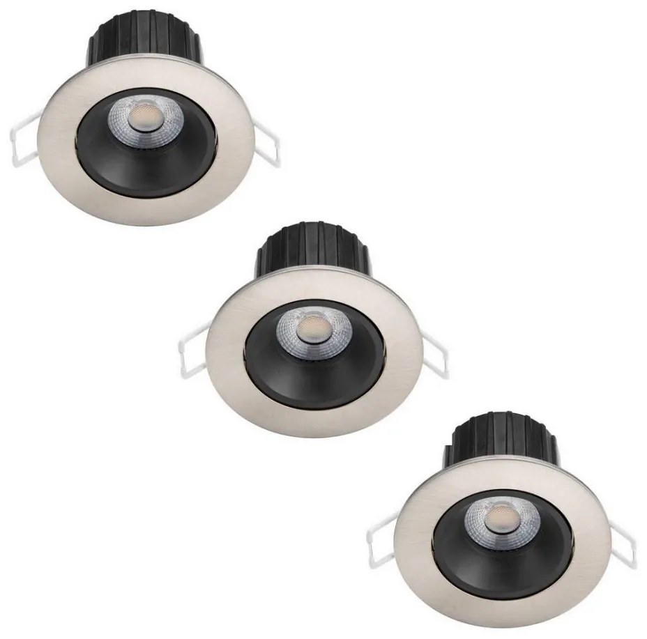 Philips - 3x ABROSA LED 9W 230V IP44 für Badezimmer dimmbar Set