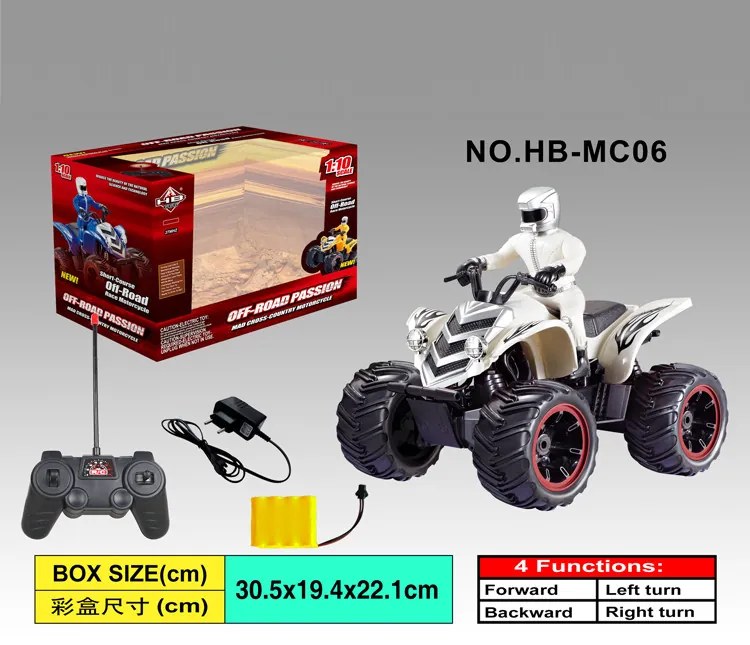 Hb 666 1:12 Rc Kvad Quad ATV Modell Vezető Figurával
