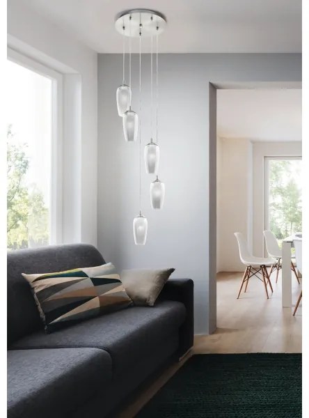 Eglo 96345 - LED csillár FARSALA kábelen 5xG9/2,5W/230V