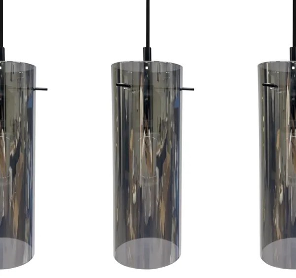 Csillár zsinóron PADOVA 3xE27/15W/230V fekete