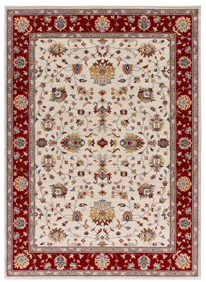 Piros-krémszínű szőnyeg 115x160 cm Classic – Universal