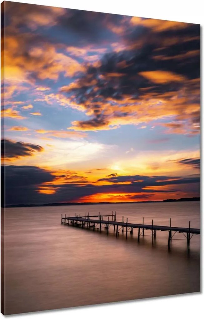 Vászonkép 60x80 Nyugati-tó híd