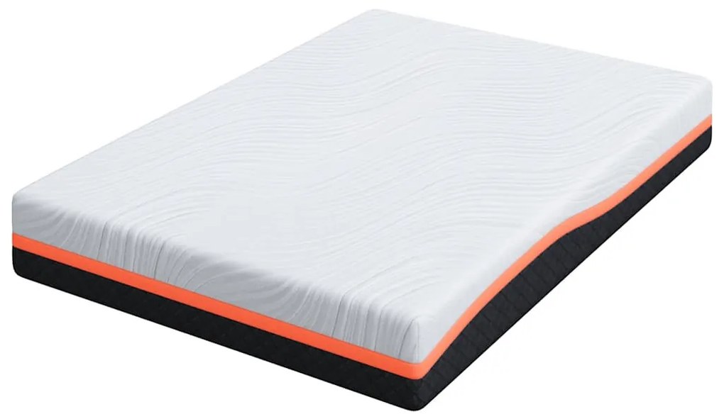 Matrac Fehér és Szürke 140 x 200 cm Memóriahab