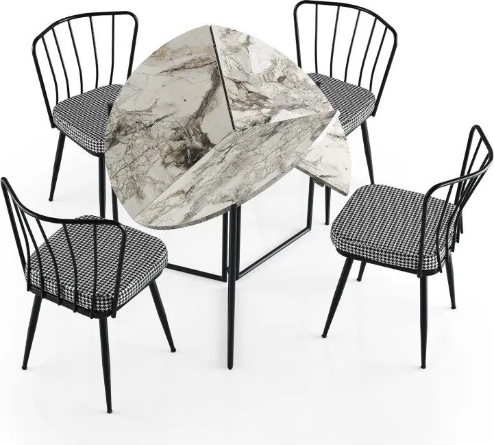 Yaprak étkezőasztal, 100 cm – TR974NMB1518