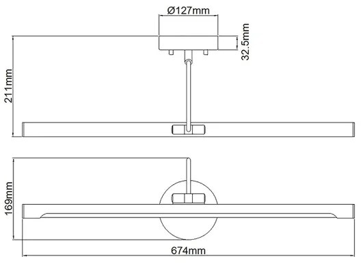Elstead ALTON-PL-L-BB - LED Kép megvilágítás ALTON LED/10W/230V arany