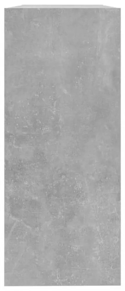 betonszürke térelválasztó könyvszekrény 100 x 30 x 72 cm