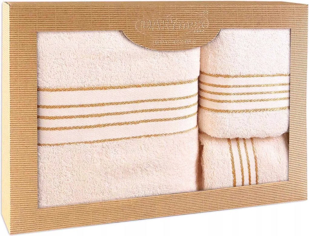 Törölköző D Pamut 100% Tiwano Krém (p) 30x50+50x90+70x140 kpl.