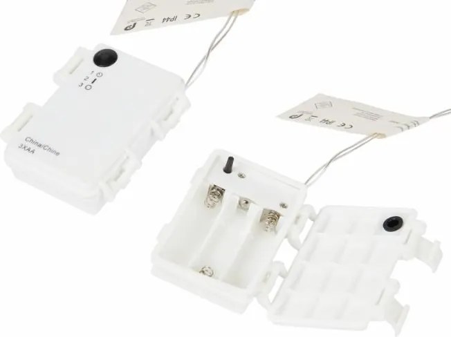 NEXOS Akril piramis 60 cm 30 hideg fehér + elem