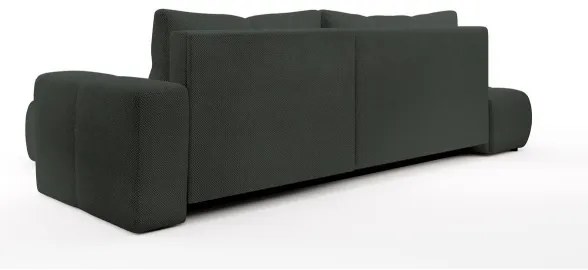 Ággyá alakítható, jobb oldali, L-alakú kárpitozott ülőgarnitúra ALMADA, antracit, tárolóhellyel